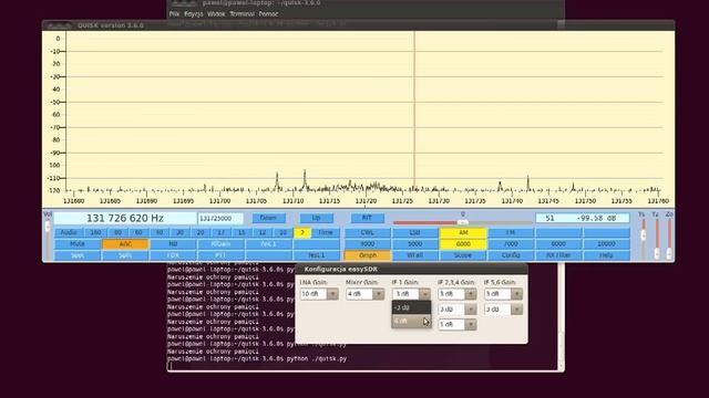 Quisk i easySDR dongle pod Ubuntu смотреть онлайн