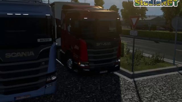 Screenshot do Euro Truck Simulator 2 - [Caminhão/Scania] смотреть онлайн