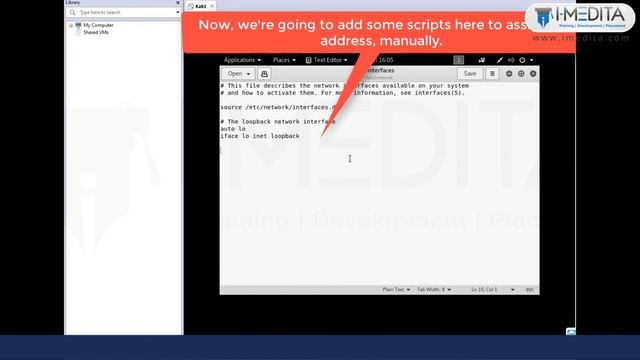 CEH Lab Setup: Assigning IP Address in Kali Linux смотреть онлайн