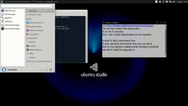 how to install makehumen in command line in UBUNTU смотреть онлайн