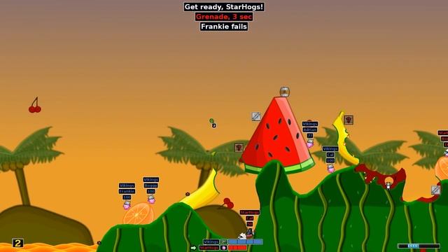 Hedgewars gameplay on Linux смотреть онлайн