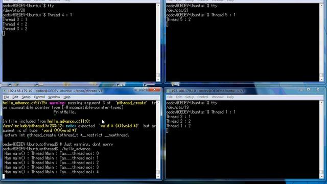 pthread and multi-terminal смотреть онлайн
