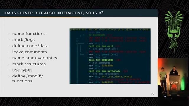 REcon 2015 - Radare2 building a new IDA (Jeffrey Crowell, Julien Voisin) смотреть онлайн