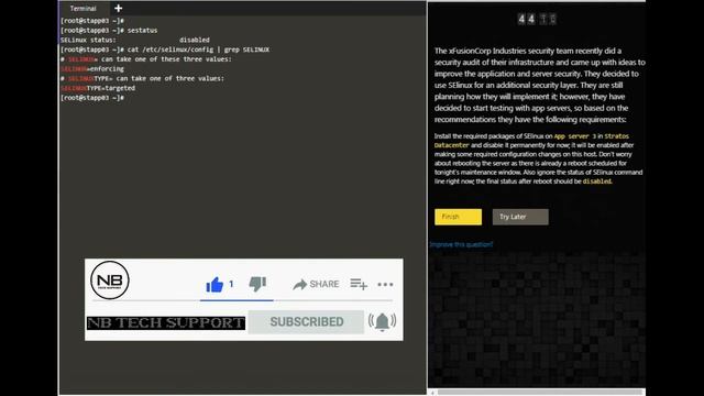 SElinux installation KodeKloud Engineer Task Success смотреть онлайн