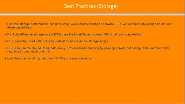 VMware vSphere DataCenter Series - Storage Best Practices смотреть онлайн