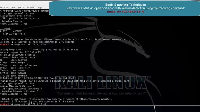 Open Port Scanning and OS Detection with Nmap in Kali Linux смотреть онлайн