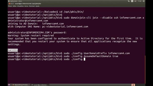 Unió d'un ubuntu Desktop 14.04 a un domini Active Directory смотреть онлайн