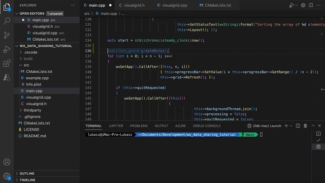 Sharing Data Between Threads (wxWidgets background processing) смотреть онлайн