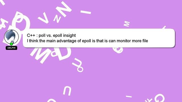 C++ : poll vs. epoll insight смотреть онлайн