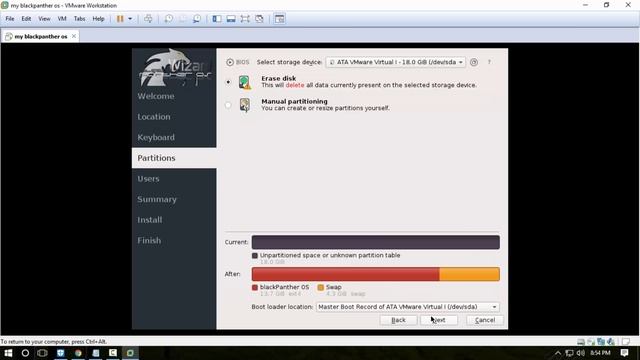 blackpanther os overview and install in vmware workstation смотреть онлайн