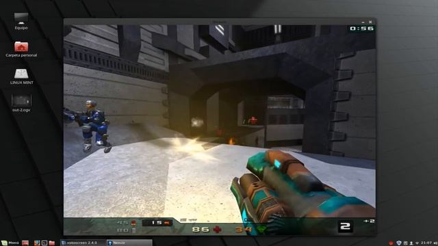 JUGANDO NEXUIZ EN LINUX MINT 18.2 смотреть онлайн
