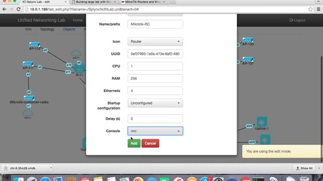 #UNL - UnetLab With Mikrotik RouterOS CHR