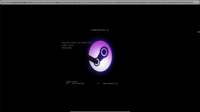 Instalando SteamOS usando Oracle VirtualBox смотреть онлайн