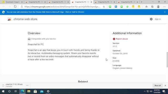 Snapchat for Google Chrome?! (It's a Scam - Here We Go Again...) смотреть онлайн