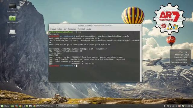 Instalação do Kdenlive no Linux Mint, Ubuntu e Derivados смотреть онлайн