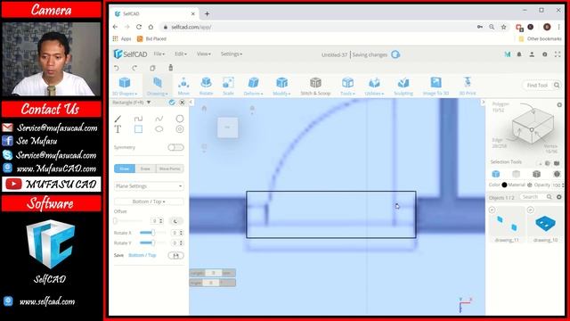 SelfCAD 3D Floor Plan Modeling Tutorial For Beginner смотреть онлайн