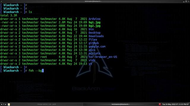 How to change wallpaper in Blackarch Linux смотреть онлайн