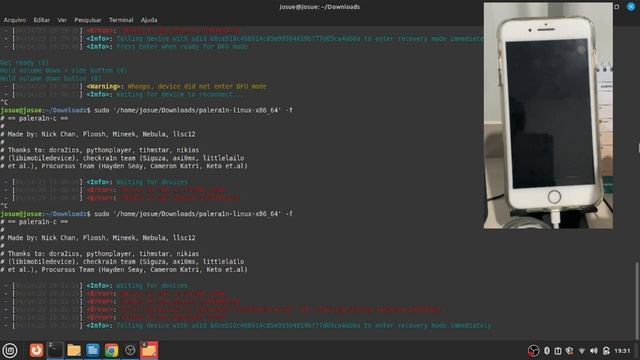 Palera1n-c | IOS 15-16.3 | Jailbreak Palera1n-c No Linux Mint | Parte 02