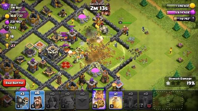 Clash Of Clans - Th8 best trophy Pushing GoValk Strategy..Reach Masters League.2 Star any th9 base. смотреть онлайн