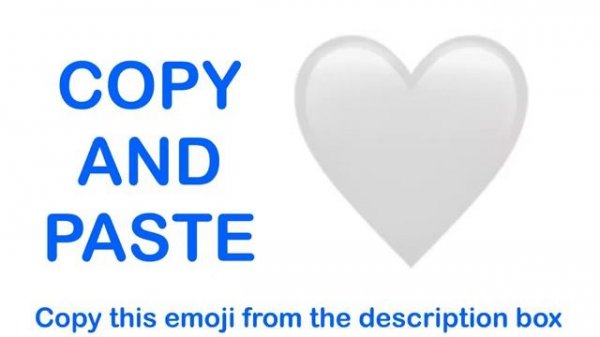 White Heart EMOJI ( APPLE ) - COPY and PASTE EMOJIS 🤍