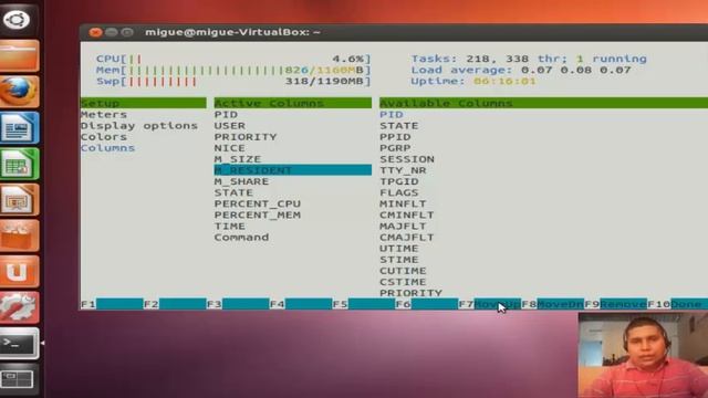 Comandos top, htop y nmon - Ubuntu смотреть онлайн