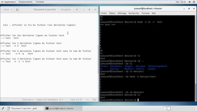 19- commande de base linux : commandes head et tail смотреть онлайн
