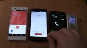 Incoming call & Outgoing call at the Same Time Nexus 5 Ubuntu Touch+Samsung 1200M+S2 black+Sony E5