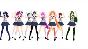 MMD Yandere Simulator Dance with Friends #1