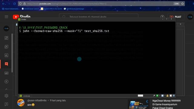 Tutorial John The Ripper, BruteForce Hash SHA256 смотреть онлайн