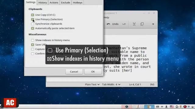Text Clipboard Manager on Linux Mint Cinnamon-ClipIt смотреть онлайн