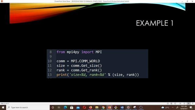 Message Passing and mpi4py (Lesson 21) смотреть онлайн
