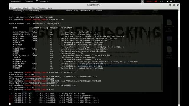 FTP Bruteforce With Kali linux and Metasploit смотреть онлайн