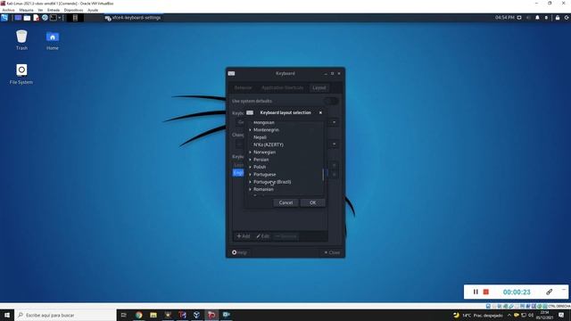 CAMBIAR CONFIGURACION TECLADO ESPAÑOL KALI LINUX смотреть онлайн