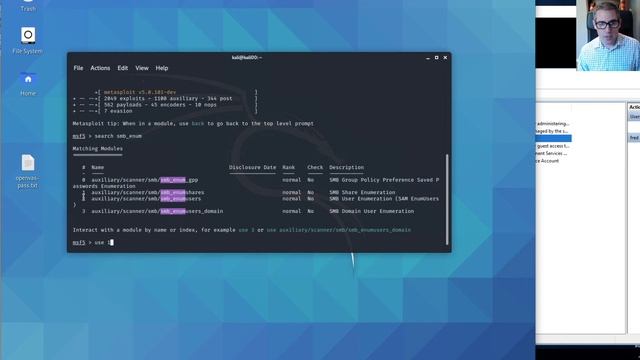Pentest+: Using Metasploit to Enumerate SMB Shares смотреть онлайн