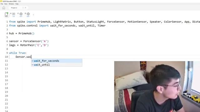 Programming SPIKE Prime Force Sensor using Python смотреть онлайн