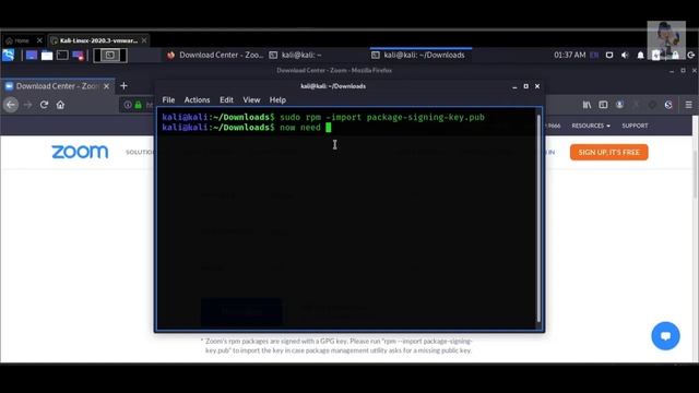 zoom install on Kali Linux смотреть онлайн