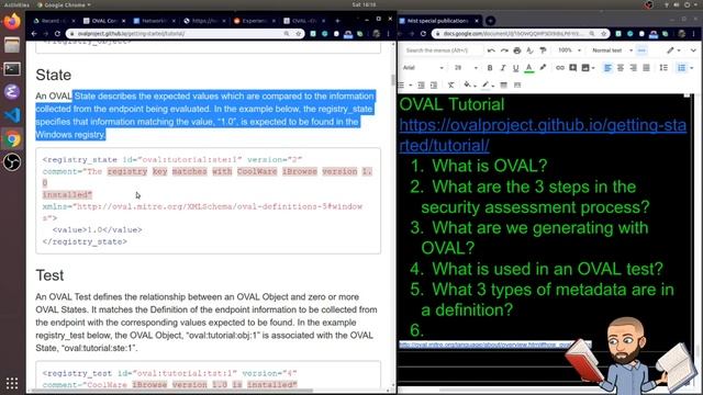 OVAL tutorial pt1 Open Vulnerability and Assessment Language смотреть онлайн