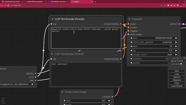 ComfyUI (Stable Diffusion UI), Quick Start with local installation on Linux смотреть онлайн