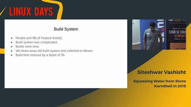 LinuxDays 2019 - Squeezing Water from Stone - KornShell in 2019 - Siteshwar Vashisht смотреть онлайн