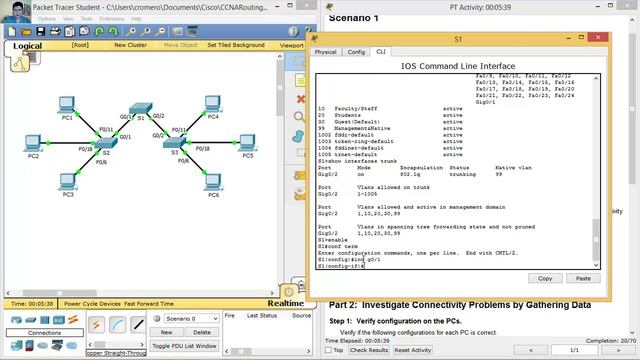 6.2.3.7 - 3.2.4.7 Packet Tracer - Troubleshooting a VLAN Implementation - Scenario 1 смотреть онлайн