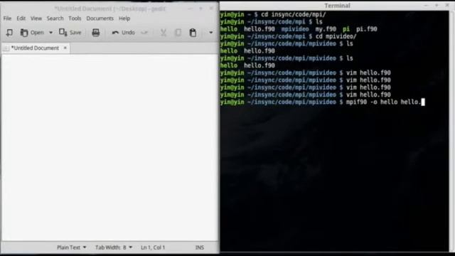 OpenMPI tutorial coding in Fortran 90 - 02 Rank & Size смотреть онлайн
