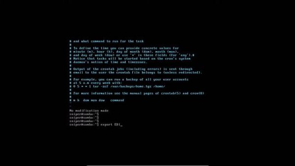 How to change Crontab editor (Linux)