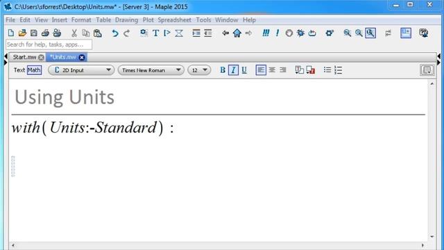 Working with Units in Maple смотреть онлайн