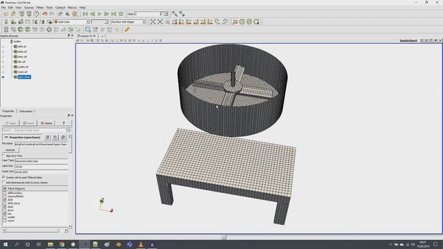 Rotating mesh simulation project tutorial in OpenFOAM (mesh and simulation) смотреть онлайн