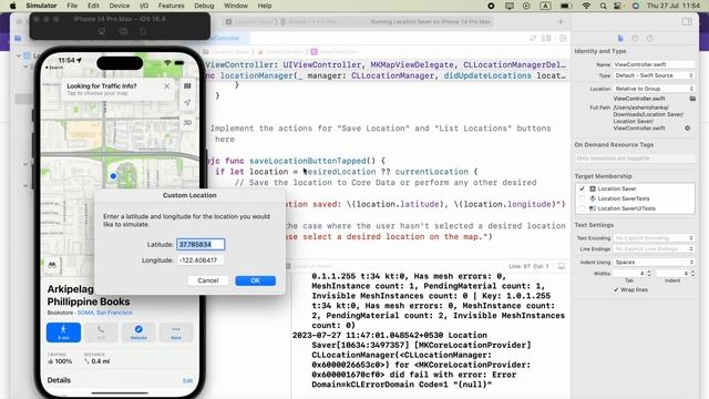 How to change iOS simulator's location in Xcode смотреть онлайн