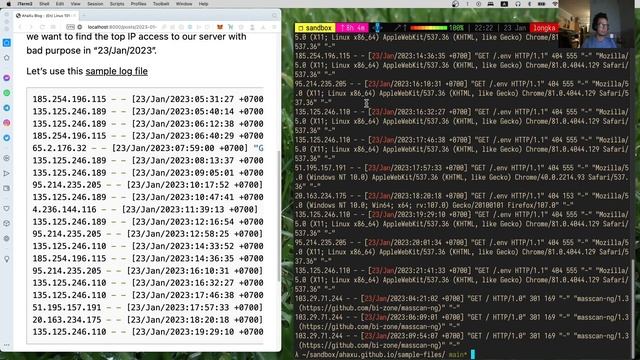 Linux 101 - Find top IP in log file смотреть онлайн