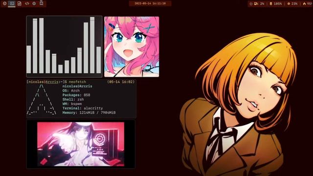 BSPWM Arch Linux - Polybar смотреть онлайн
