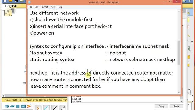 Basic wan configuration using static routing part B смотреть онлайн