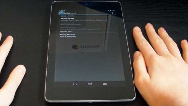 Nexus 7- How to factory reset смотреть онлайн