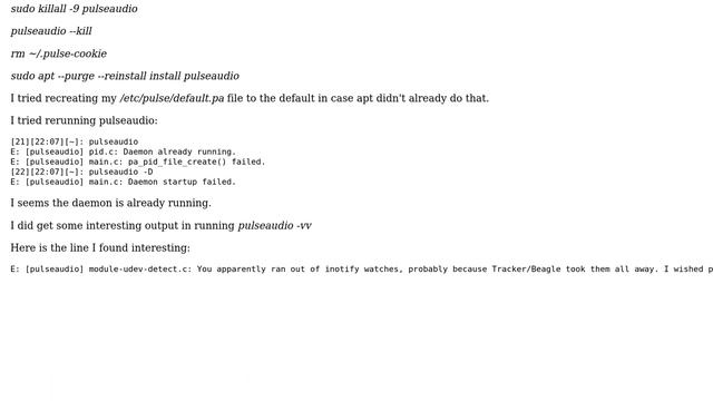 Ubuntu: Issues with pulseaudio daemon not starting and no sound notification смотреть онлайн